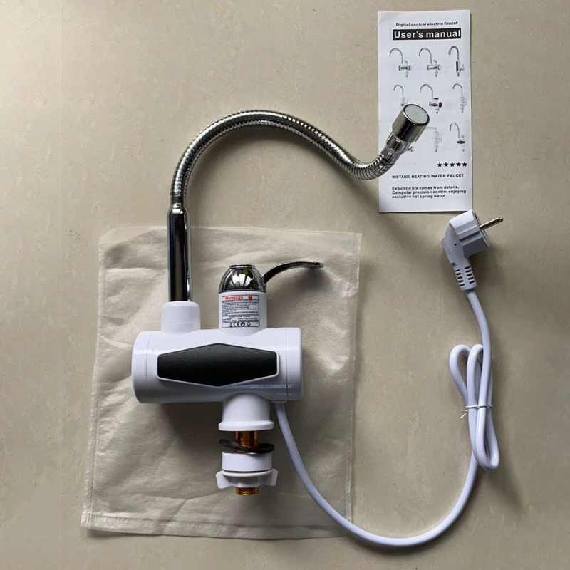 Мгновенный Электрический водонагреватель быстрый нагрев кран с дисплеем