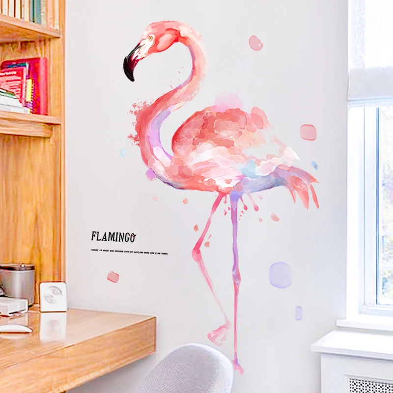 

Pink Birds Wall Sticker DIY Birds Animal Art Mural Decal for Girl Kids Living Room Bedroom Home Decor Self-adhesive Wallpaper