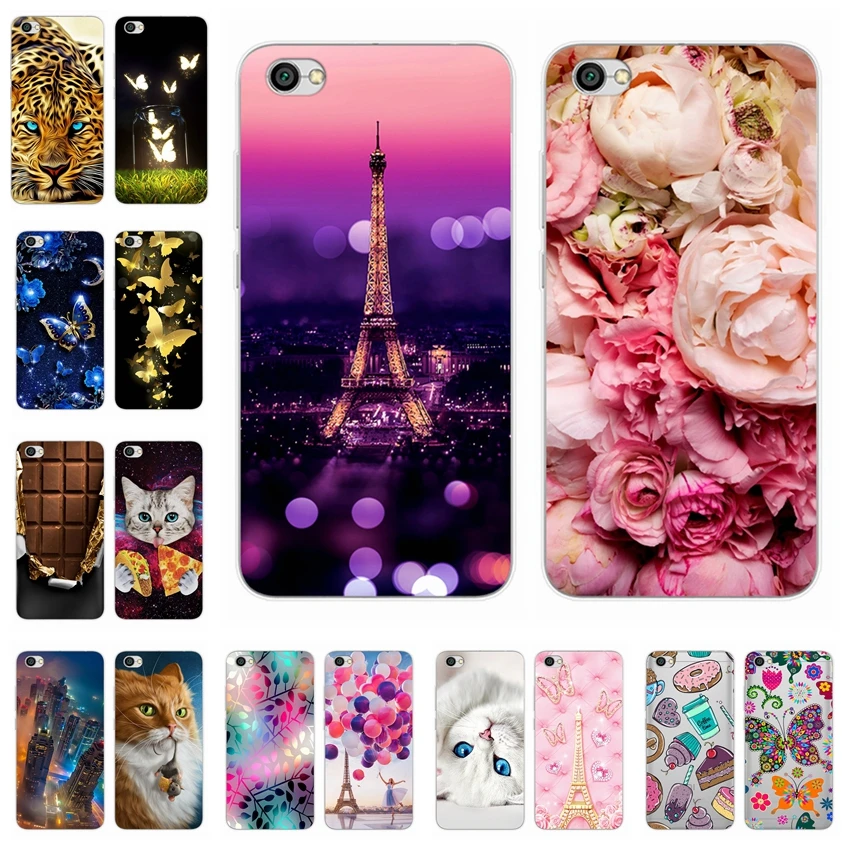 Чехол для телефона Xiaomi Redmi Note5a милый кот Силиконовый мягкий ТПУ задняя крышка