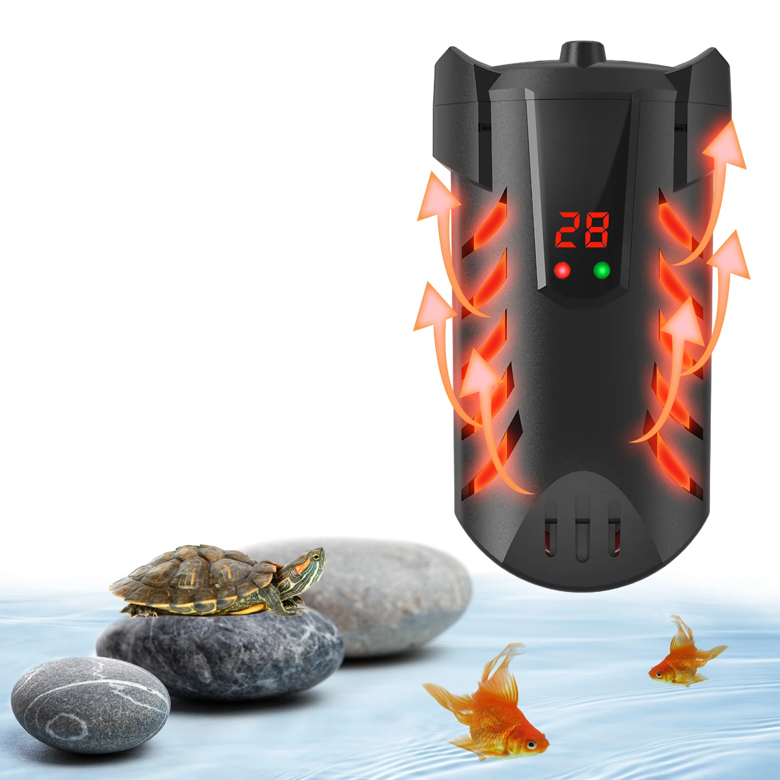 Черепаховый нагревательный стержень миниатюрный для аквариума