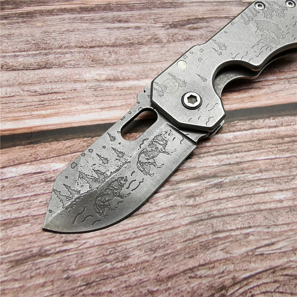 SR 5CR13 складной нож из нержавеющей стали в стиле ретро для кемпинга альпинизма