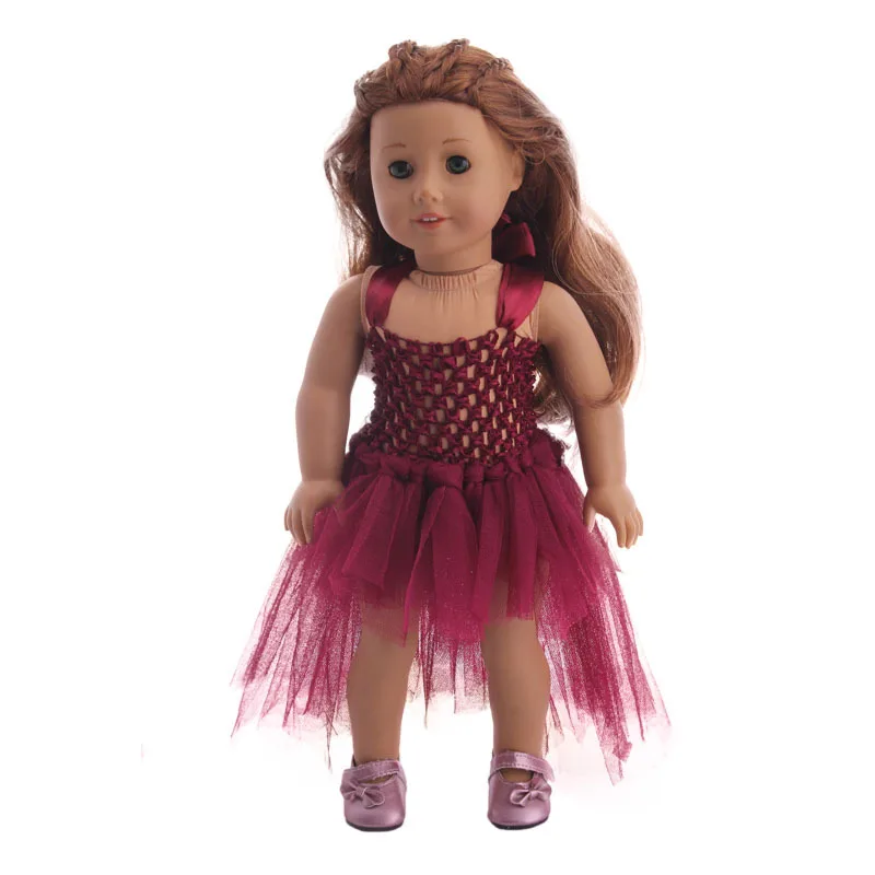 ФЛУОРЕСЦЕНТНОЕ цветное платье-Фата На Бретельках подходит для 18-дюймовых