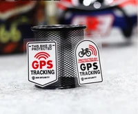 warning signthis bike is protected by gps tracking alarm sticker reflective vinyl sticker anti theft decal for bike motocrclye
