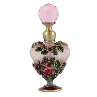 5ml empty vintage heart crystal metal perfume bottle flower ladybirds wedding lady party gift