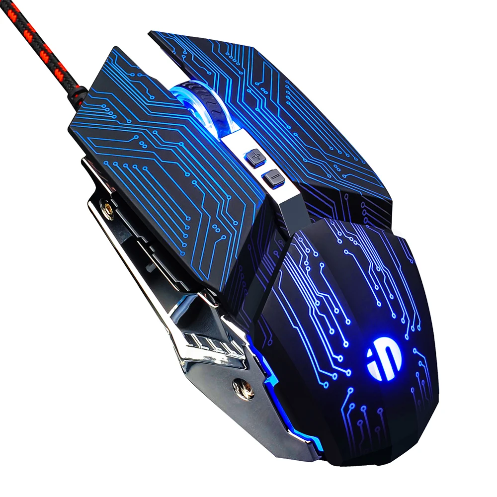 

Gaming Mouse USB Computer Gaming Mouse With Backlight RGB Silent Ergonomic Game Mouse LED 4800 DPI Mice For PC Laptop LOL