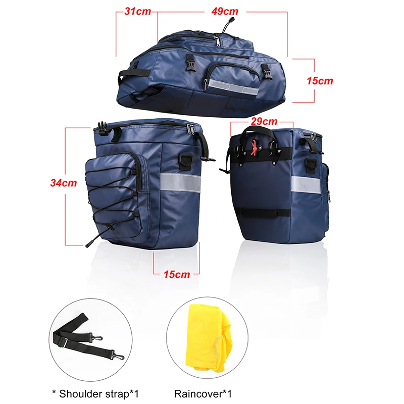 Сумка для горного велосипеда Rhinowalk 3 в 1 сумка багажника велосипедная