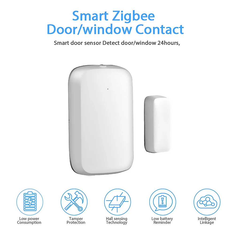 

Zigbee Tuya Door Window Detector WiFi Smart Life APP Remote Control Sensor Wireless Smart WIFI Door Window Detector
