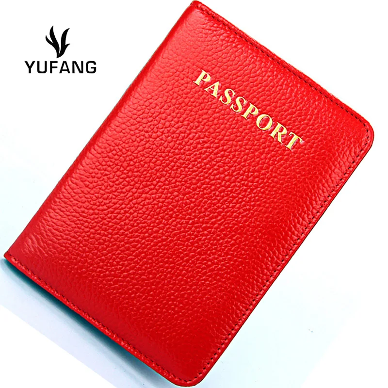 Yufang натуральная кожаная обложка для паспорта, кошелек в деловом стиле, для паспорта случай Для женщин и Для мужчин Классика Стиль держатель для карт мягкая кожаная сумка