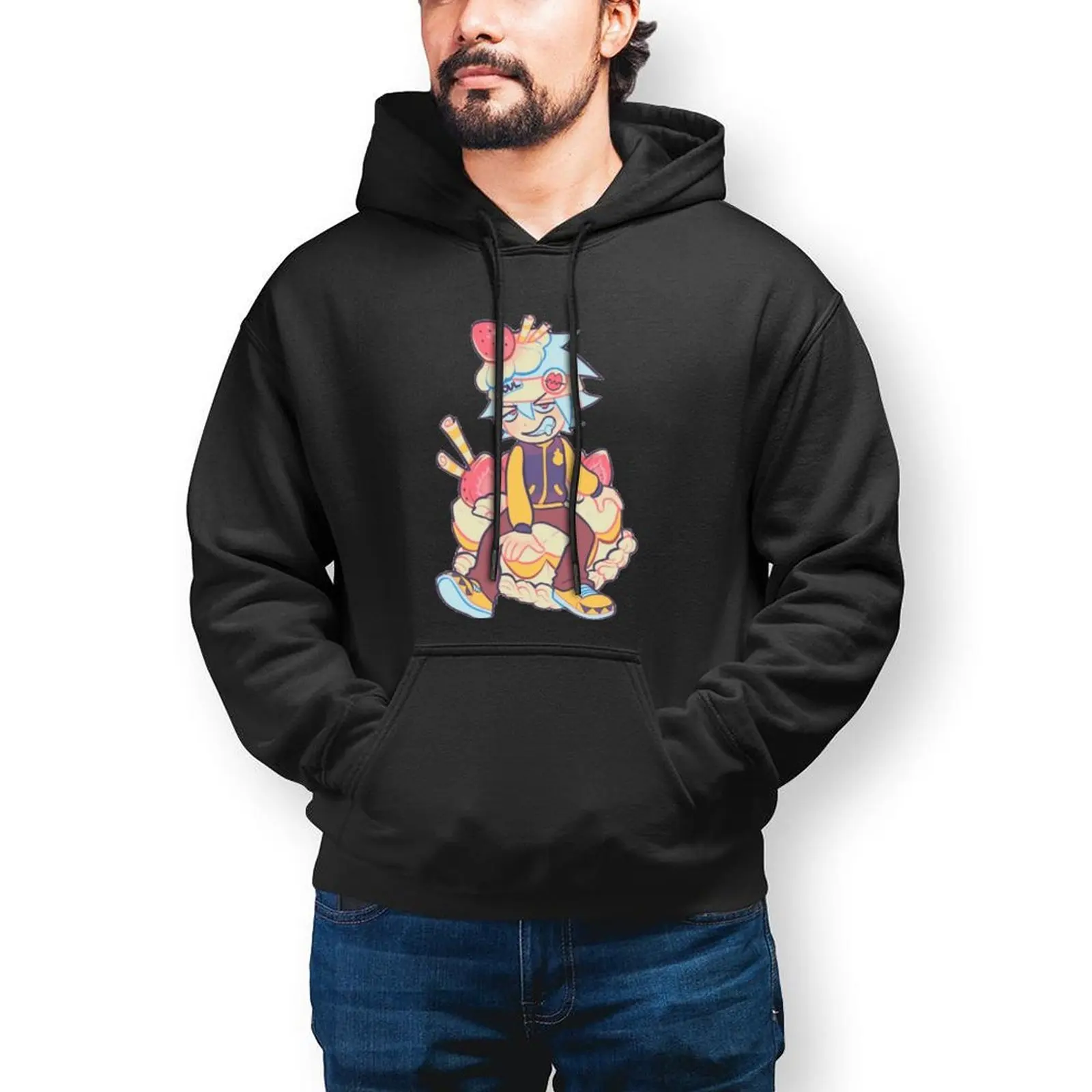 

Soul Eater Hoodie Fashion Long Length Cotton Hoodies Men Warm Outdoor Pullover Hoodie X