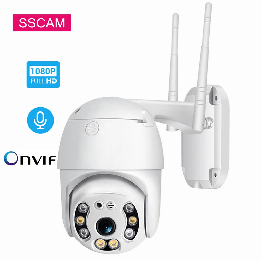 

Waterproof 2MP IP Camara Wifi Motion Detection Two Way Audio ONVIF ICSEE Wireless Night Vision Video CCTV Camera 30Meter Infrare
