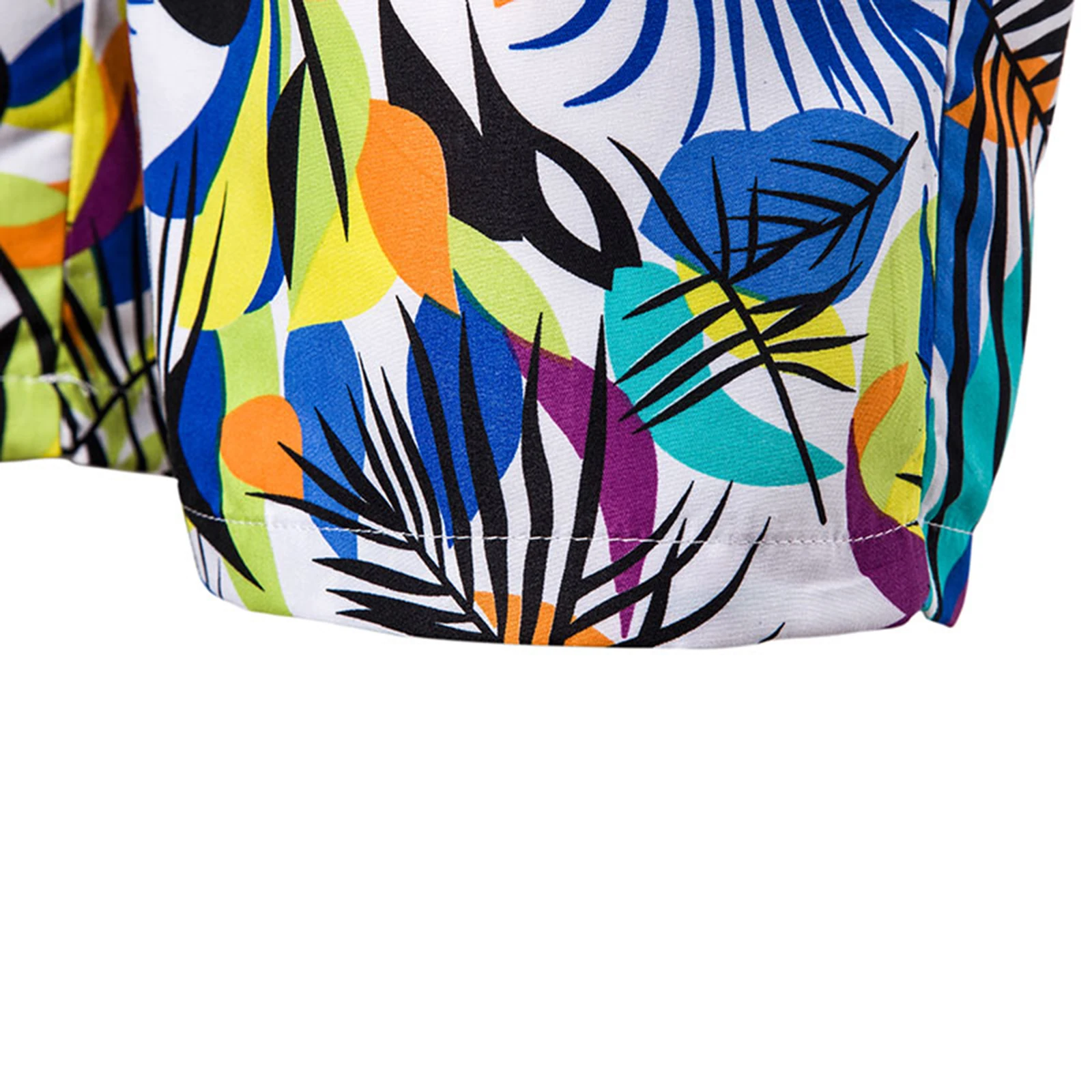 

2 Pcs Men Summer Beach Outfits Printed Short Sleeve Lapel Button Down Shirt + Drawstring Shorts Male Clothes Sets Plus Size