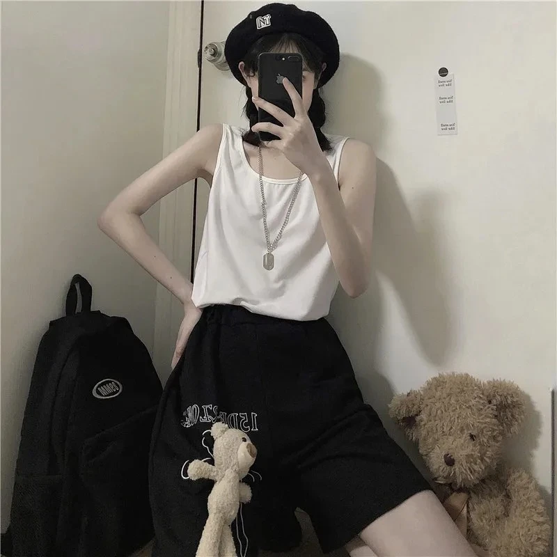

sports shorts women summer new casual three-dimensional bear female Korean version of loose wide-leg student wild thin pants