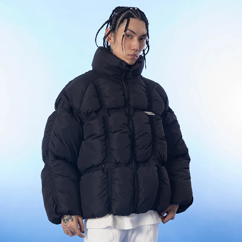 Пузырьковая куртка-парка для мужчин и женщин 0NMR0 # | Мужская одежда