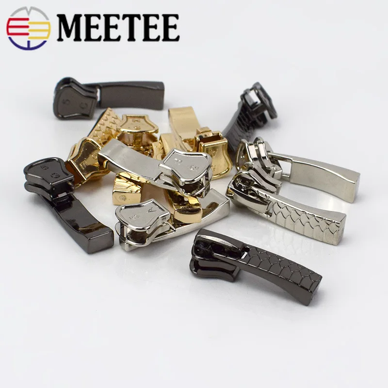 Набор для ремонта Meetee 5 # 10 шт. металлический слайдер на молнии пулер шитья сумки