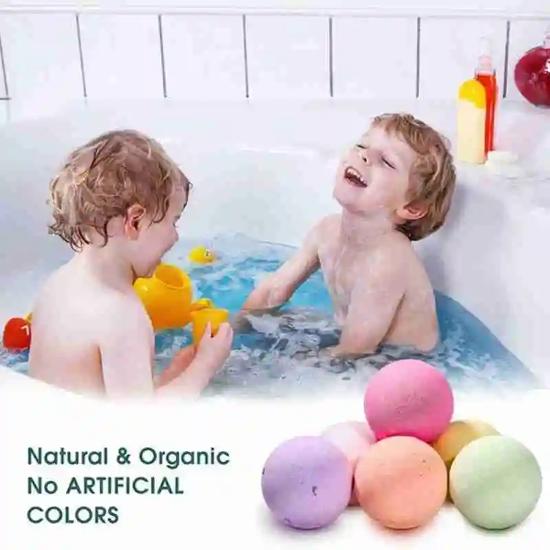 

6Pcs Bath Bomb Skin Whitening Bath Salt Body Moisturizing Bubble Bombs Spa Salt Ball Ball Set Natural Bath Gift Bath L5A9