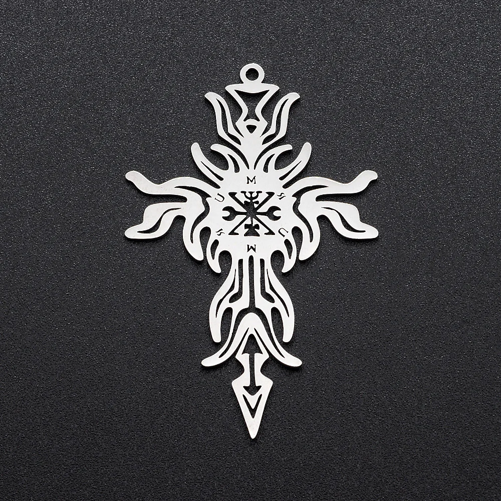 

5 шт./лот 100% подвеска-крест из нержавеющей стали, оптовая продажа, фурнитура высшего качества, изготовление ювелирных изделий, браслетов