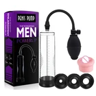 Удлинитель длины мужского пениса, устройство для увеличения пениса, вакуумный насос из пластика, увеличение пениса для взрослых, секс-игрушки для мужчин