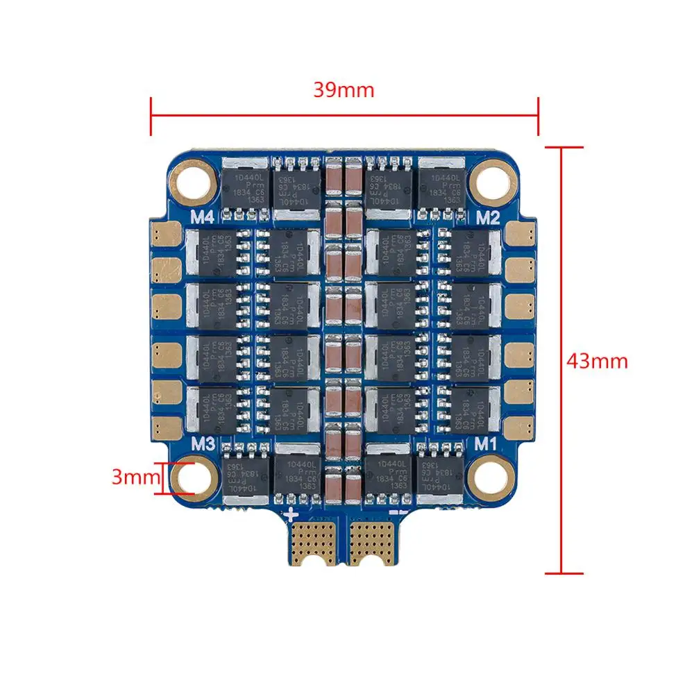 IFlight SucceX 50A 2-6s BLHeli_32 4-в-1 ESC с телеметрии поддержка DShot150/300/600/1200 MultiShot OneShot для небольшой гоночный Дрон с видом от первого лица