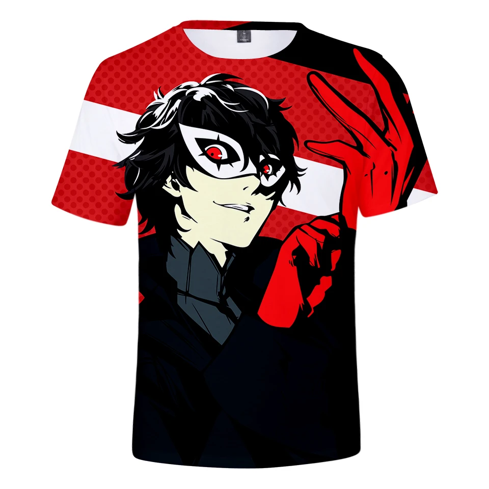 

Persona 5 Anime 3D T Shirt Men/women New Fashion Harajuku Short Sleeves 3D Print Persona 5 T-Shirt Casual Tops