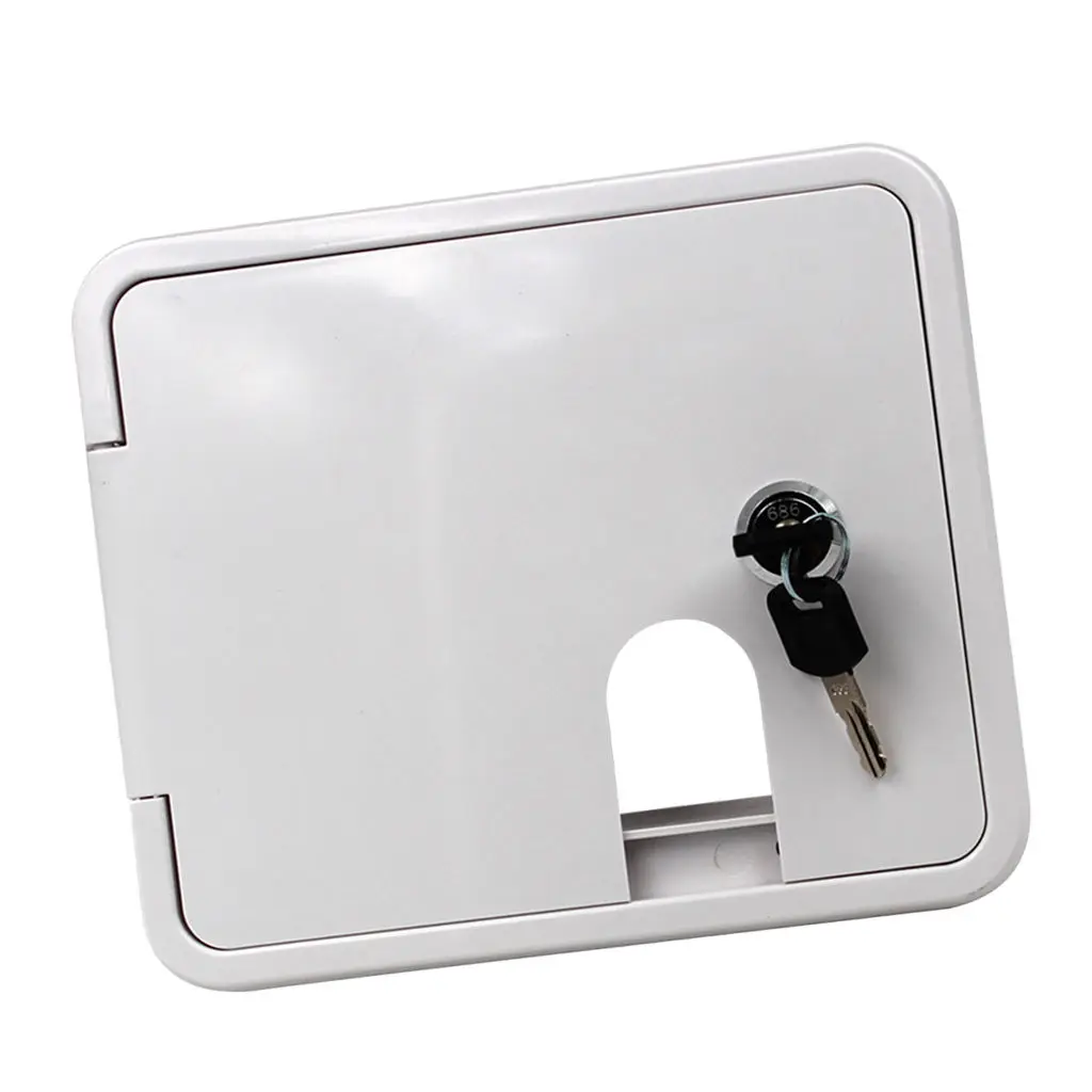 

Electric Power Cord Cable Hatch Square Cover Compartment with Lock Keys