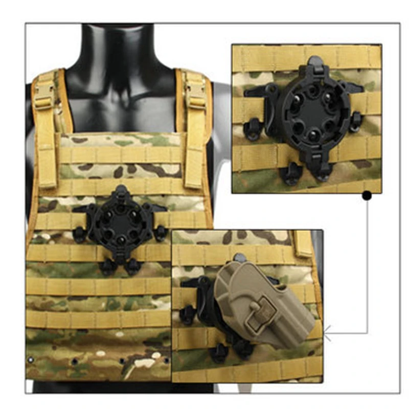 Тактическая охотничья кобура для пистолета на платформе с креплением под любым