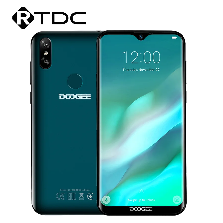DOOGEE Y8 3 ГБ ОЗУ 32 Гб ПЗУ Android 9 0 смартфон 6 1 &quotFHD 19:9 дисплей 3400 мАч MTK6739