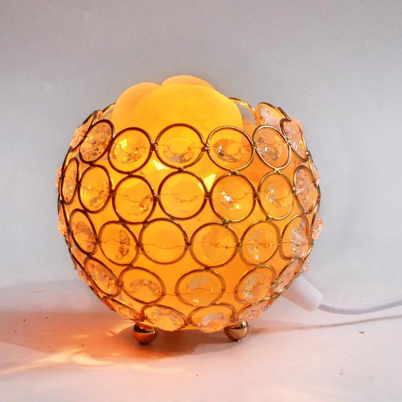 1 шт. Гималайская соляная лампа диммер Настольный переключатель теплый белый