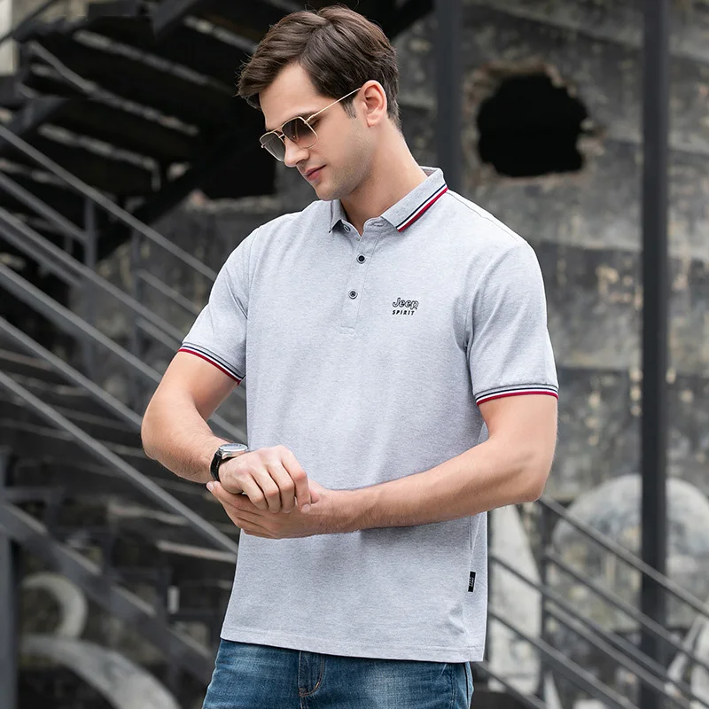

Famous Brand Summer Polo Shirt Men Casual Short Sleeve Turn Down Collar Men Clothing M-XXXL Cotton Polyester Men Polo Shirt