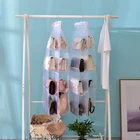 Подвесной органайзер для хранения, органайзер с прозрачной сеткой для экономии места, 468 ячеек