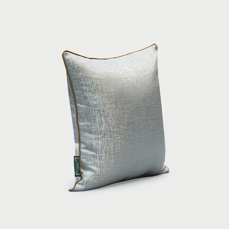 

EERICH Simple Modern New Classical Chinese Sofa Model Room Living Room Back Pillow Pillow Cushion Beige Texture