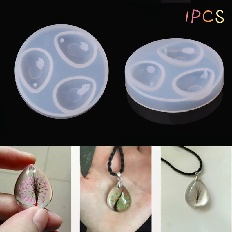 

Teardrop Silicone Mold with Hole DIY Pendant Charm Necklace Handmade Gifts