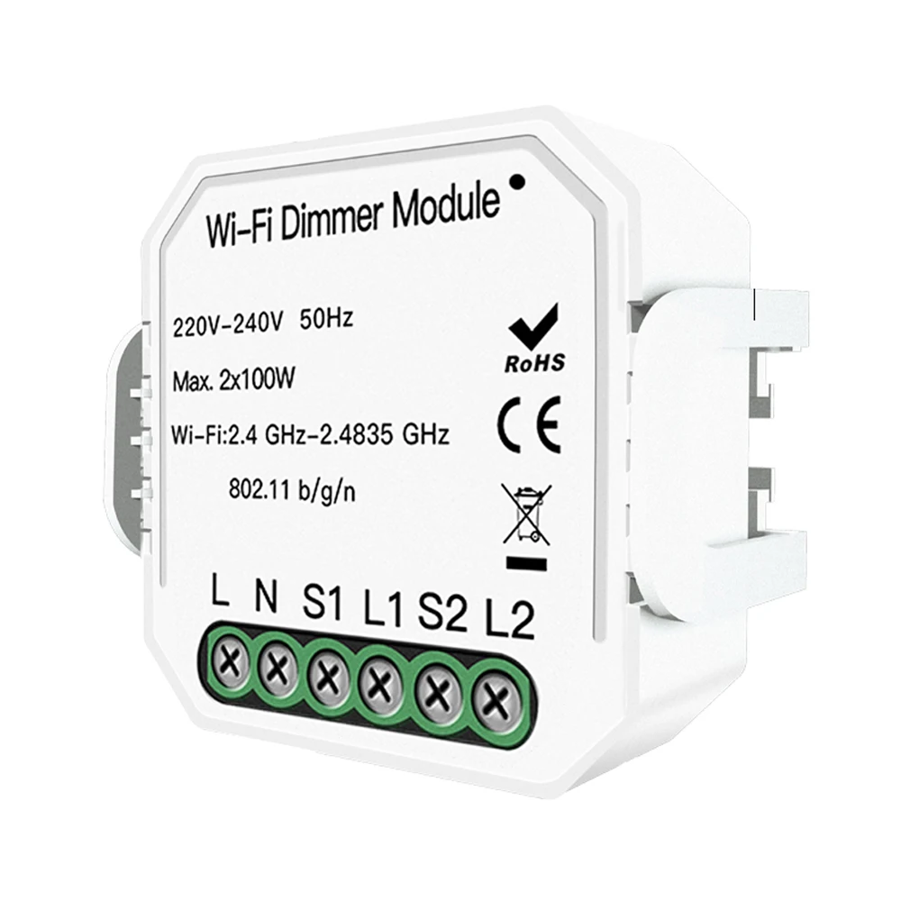 Светодиодный диммирующий драйвер 2 комплекта DIY WiFi Интеллектуальный светильник светодиодный светильник Диммер модуль переключатель приложение дистанционное управление с Alexa Google Home