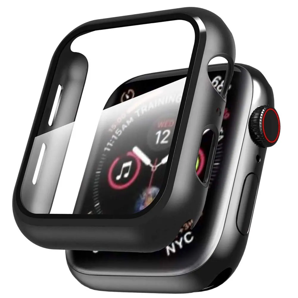 

Magnetic Watch Case For All Inclusive Transparent Protector Case For Apple Watc For Apple Series 1/2/3/4/5/6/Se 42mm Black