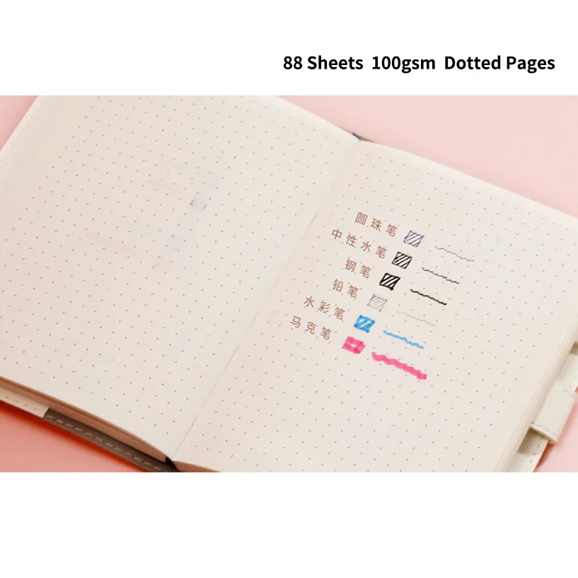 

B6 Simple Dotted Replaceable Journal Dot Grid Notebook
