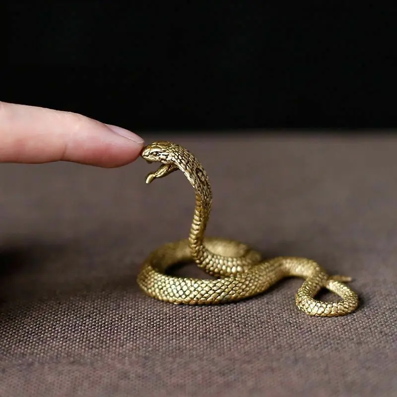 

Зодиак Змея украшения Чистая медь Кобра изысканный бутик латунь