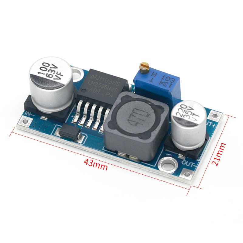 LM2596HVS LM2596 HV LM2596HV DC Регулируемый Модуль ldo понижающего преобразователя Мощность 4 5