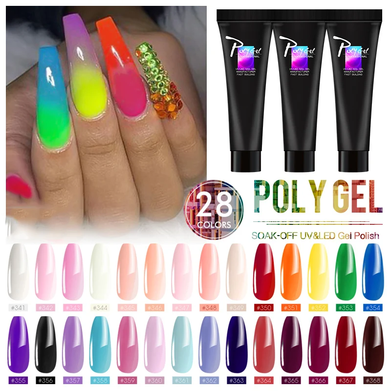 Набор для наращивания ногтей из полигеля УФ акриловый гель Varnishe полигель