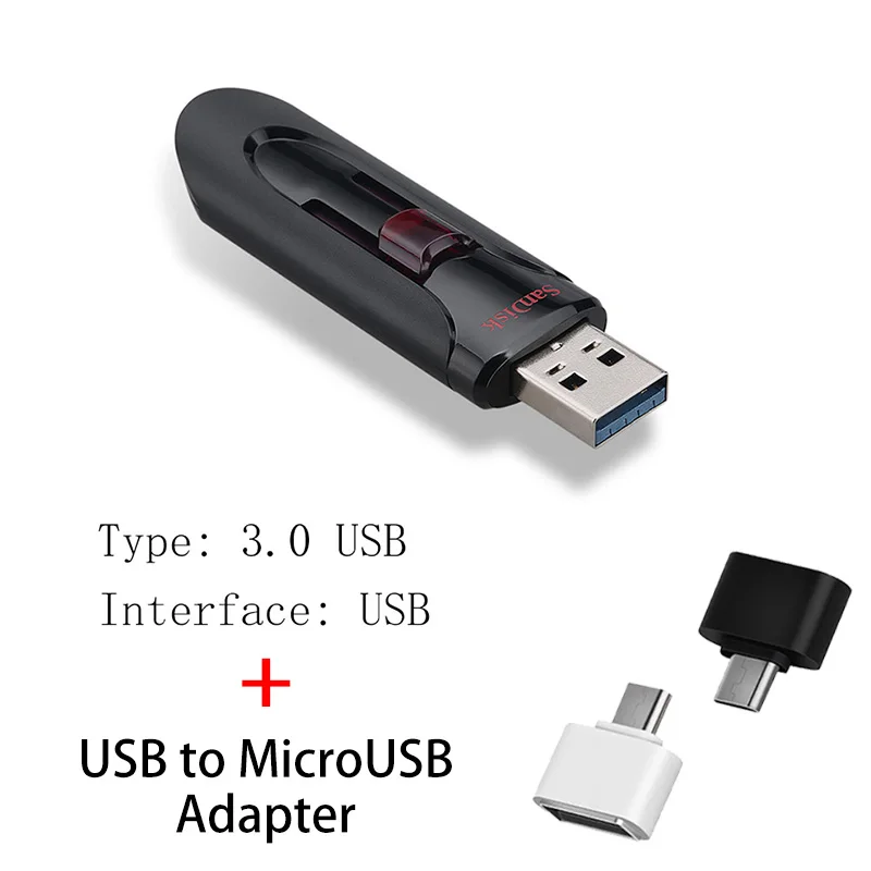 CZ600 A Sandisk Флешка 128 Гб 64 ГБ 32 ГБ 256 ГБ USB флеш-накопитель 32 64 128 16 ГБ флеш-накопитель 3,0 USB флешка диск на ключе память для телефона - Цвет: CZ600 A