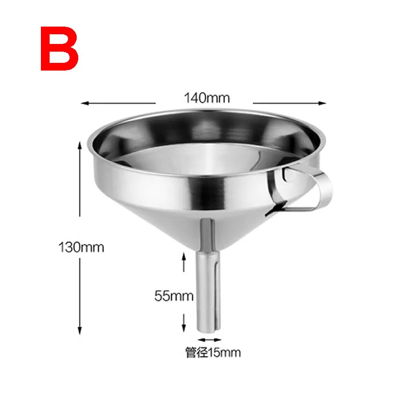304 Воронка для фильтра из нержавеющей стали утечка масла инструмент упаковки