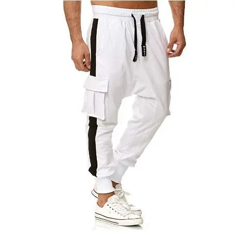 

Chinese harem jogging pants men's cotton and linen sports pants trousers men's casual light spring and summer men's jogging pant