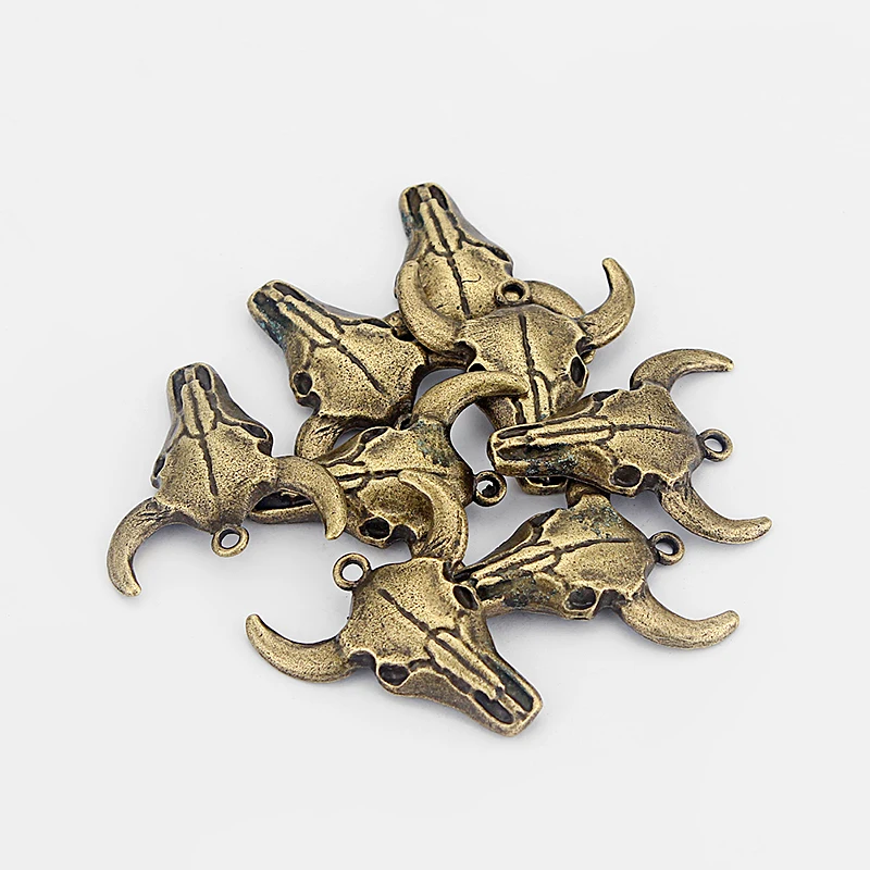 10 шт. мужские Подвески в виде Головы Быка быка | Украшения и аксессуары