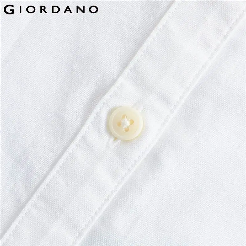 Giordano женская блузка эластичная оксфордская рубашка с длинными рукавами Женская
