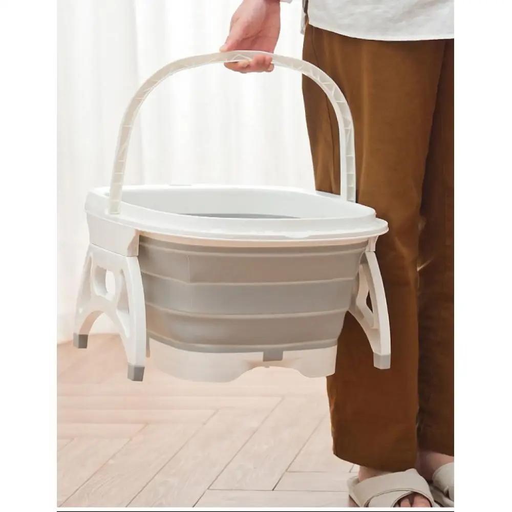 

Foot Soaking Bucket Folding Basin PVC Foaming Massage Bucket Portable Household Sauna Bathtub Pedicure Bath Foldable Bathtub