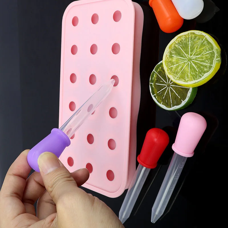 

1Pcs Rondom 5 ml Droppers Plastic Silicone Baby Pipettes Devices Infant Droppers Feeders Pipette Dropper For School Lab Supplies