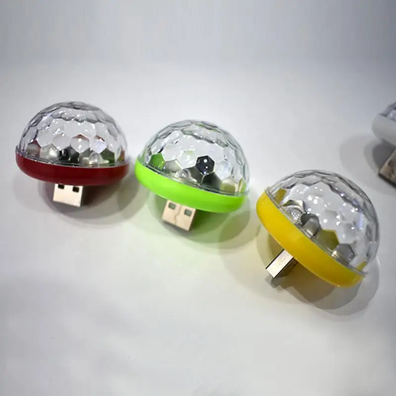 Новый светодиодный USB автомобильный атмосферный светильник DJ RGB мини цветная