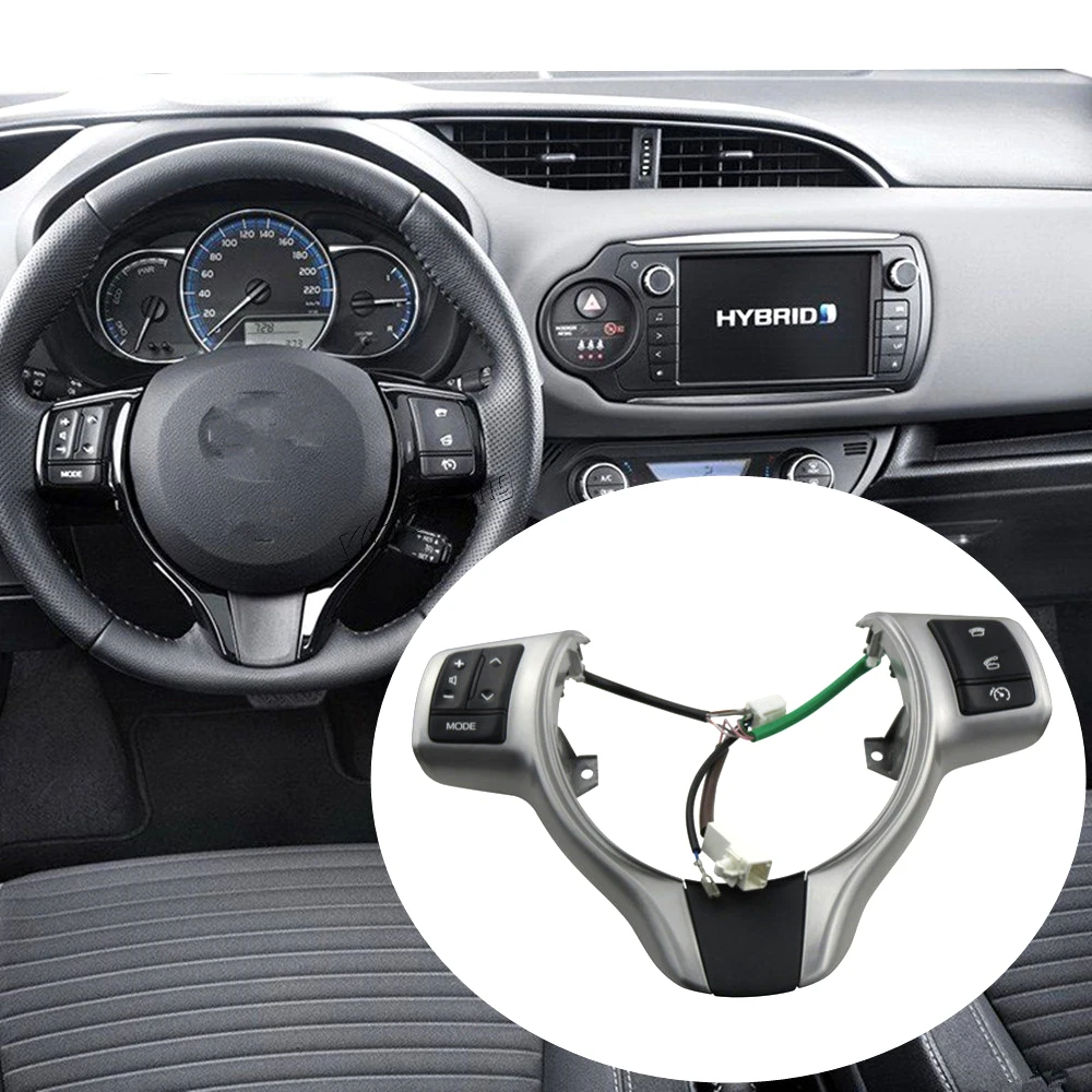 

Автомобильная кнопка управления громкостью телефона Bluetooth, кнопка рулевого колеса 84250-0D020 для Toyota Verso-S 2012-2014 Yaris 2012-2018