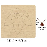 maple leaf drop dangler 2020 cutting mold wood dies blade rule cutter for diy leather cloth paper crafts 2 in 1 earring pendant