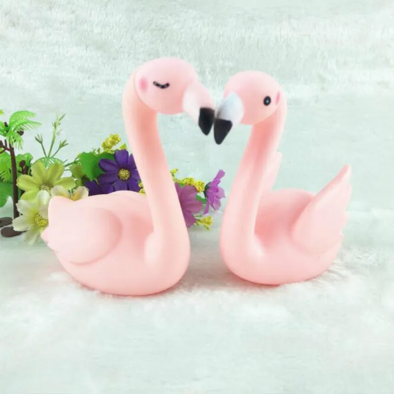 1pc Flamingo Pink Goose Baking Decoration Happy Birthday Cake Tools Holiday Party Wedding Dessert Table Vinyl Crafts | Дом и сад