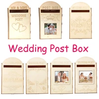 liviorap diy wooden wedding supplies mailbox royal mail style ornaments wedding post box card boxes with key wedding decorations