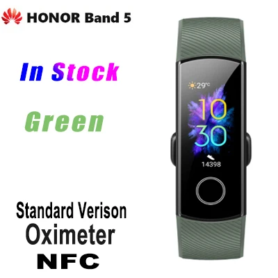Band 5 NFC Huawei Honor Band 5, умный браслет, браслет, часы, Amoled, сенсорный экран, спортивный, для плавания, пульса, крови, кислорода, сна, трекер - Цвет: Band 5 NFC